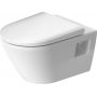 Duravit D-Neo miska WC wisząca Rimless z deską sedesową wolnoopadającą biała 45780900A1 zdj.2