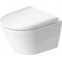 Zestaw Duravit D-Neo Compact miska WC wisząca Rimless WonderGliss z deską wolnoopadającą biała (25880900001, 0021690000) zdj.1