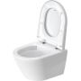 Zestaw Duravit D-Neo Compact miska WC wisząca Rimless WonderGliss z deską wolnoopadającą biała (25880900001, 0021690000) zdj.9