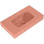 Elita Dimple umywalka 80,6x46 cm ścienna prostokątna terra pink mat 168859 zdj.1