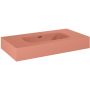 Elita Dimple umywalka 80,6x46 cm ścienna prostokątna terra pink mat 168859 zdj.3