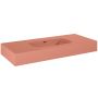 Elita Dimple umywalka 100,8x46 cm ścienna prostokątna terra pink mat 168867 zdj.3