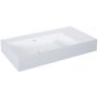 Elita Level umywalka 80,5x45,5 cm prostokątna ścienna lewa white/stone matt RE041461216040 zdj.1