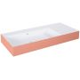 Elita Level umywalka 100,5x45,5 cm prostokątna ścienna lewa white/terra pink matt RE041461226020 zdj.1