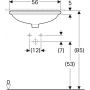 Geberit Variform umywalka 50x40 cm podblatowa owalna KeraTect biała 500.752.00.2 zdj.3