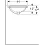 Geberit Variform umywalka 45x35 cm podblatowa prostokątna KeraTect biała 500.761.00.2 zdj.4