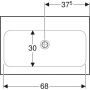 Geberit iCon Light umywalka 75x48 cm nablatowa biała 501.848.00.7 zdj.2