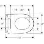 Geberit iCon miska WC wisząca bez kołnierza biały połysk z deską wolnoopadającą 503.233.00.1 zdj.3