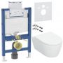 Geberit iCon miska WC z deską wolnoopadającą ze stelażem podtynkowym wspornikami i uszczelką wygłuszająca biały połysk (503046001, 111003002, 111815001,156050001) zdj.1