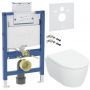 Geberit iCon zestaw miska z deską stelażem podtynkowym wspornikami i uszczelka wygłuszającą (503048001, 111003002, 11815001, 156050001) zdj.1
