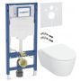 Geberit iCon miska WC z deską wolnoopadającą stelażem wspornikami i uszczelką wygłuszającą biały połysk (503046001, 111320006, 156050001, 111815001) zdj.1