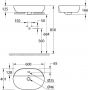 Grohe Essence umywalka 60x40 cm owalna nablatowa biała 103569SH00 zdj.2