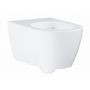 Zestaw Grohe Solido stelaż podtynkowy WC z przyciskiem Even chrom i miska WC wisząca z deską wolnoopadającą (39930000, 3957100H, 39577000) zdj.6