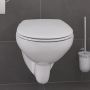 Zestaw Grohe Solido stelaż podtynkowy WC z przyciskiem Even czarny mat i miską WC Bau Ceramic wiszącą z deską (38811KF0, 39427000, 39492000) zdj.16