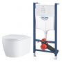 Zestaw Grohe Solido stelaż podtynkowy do WC z miską wiszącą Grohe Start Round i deską wolnoopadającą biały (38971000, 103848SH00) zdj.1