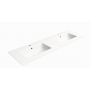 GSI Pura umywalka 142x46 cm prostokątna wpuszczana-podwójna biały mat 8889109 zdj.1