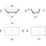 GSI Kube X umywalka 60x37 cm prostokątna wpuszczana-nablatowa biały połysk 8953911 zdj.2