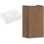 Zestaw Hansgrohe Xevolos E umywalka z szafką Xilesa E 36 cm prawa biały połysk/kaszmirowy dąb (54244550, 61086450) zdj.1