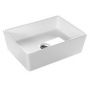 Hatria Happy Hour umywalka 50x38 cm prostokątna nablatowa biały mat 00YXSQ01 zdj.1
