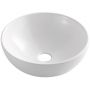Invena Dokos umywalka 39,5 cm nablatowa okrągła biała CE-19-011 zdj.1