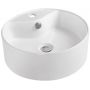 Invena Rondi umywalka 41 cm okrągła nablatowa biała CE-20-001 zdj.1