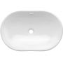 Invena Nike umywalka 60x40 cm wpuszczana owalna biała CE-28-060 zdj.1