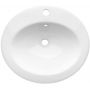 Invena Ajtra umywalka 49,5x45,5 cm wpuszczana owalna biała CE-29-001 zdj.1