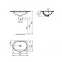 Ideal Standard Connect umywalka 48x31 cm owalna podblatowa biała E504801 zdj.2