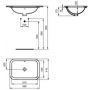 Ideal Standard Connect umywalka 51x34 cm podblatowa prostokątna biała E506101 zdj.2