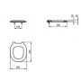 Ideal Standard Connect Freedom deska sedesowa dla niepełnosprawnych biała E822601 zdj.2