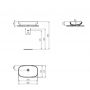 Ideal Standard I.Life umywalka 60x37 cm owalna nablatowa biała T508701 zdj.2