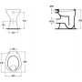 Ideal Standard Eurovit miska WC stojąca z wysoką półką V311401 zdj.2
