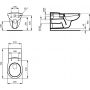 Ideal Standard miska WC wisząca bez kołnierza dla niepełnosprawnych biała V340401 zdj.2