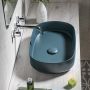 Isvea Infinity umywalka 55x36 cm owalna nablatowa 10NF65055-2P zdj.8