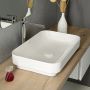 Isvea Sott Aqua umywalka 60x38 cm nablatowa prostokątna biała 10SQ50060 zdj.6
