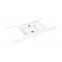 Kaldewei Puro umywalka 60x46 cm wpuszczana prostokątna model 3151 z powierzchnią uszlachetnioną biała 900106013001 zdj.1