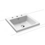 Kaldewei Puro umywalka 46 cm nablatowa kwadratowa model 3153 biała 900306033001 zdj.1