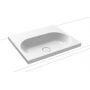 Kaldewei Centro umywalka 60x50 cm nablatowa prostokątna model 3055 biała 902806003001 zdj.1