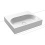 Kaldewei Centro umywalka 60x50 cm nablatowa prostokątna model 3057 biała 903006003001 zdj.1
