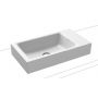 Kaldewei Puro umywalka 55x30 cm nablatowa prostokątna model 3166 biała 906906003001 zdj.1