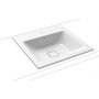 Kaldewei Cono umywalka 50 cm wpuszczana kwadratowa model 3075 biała 908206013001 zdj.1