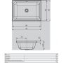 Kaldewei Cayono S umywalka 58x41,5 cm prostokątna biała 913607180001 zdj.2