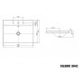 Kaldewei Silenio umywalka 60x46 cm nablatowa prostokątna model 3042 biała 904106273001 zdj.2