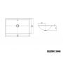 Kaldewei Silenio umywalka 93x39 cm podblatowa model 3048 biała 906106003001 zdj.2