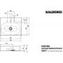 Kaldewei Centro umywalka 60x50 cm nablatowa prostokątna model 3057 biała 903006033001 zdj.2