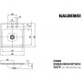 Kaldewei Cono umywalka 50 cm wpuszczana kwadratowa model 3075 biała 908206033001 zdj.2