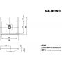 Kaldewei Cono umywalka 50 cm nablatowa kwadratowa model 3076 biała 908306003001 zdj.2