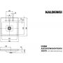 Kaldewei Cono umywalka 50 cm nablatowa kwadratowa model 3076 biała 908306033001 zdj.2