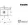 Kaldewei Cono umywalka 50 cm nablatowa kwadratowa model 3077 biała 908406013001 zdj.2