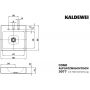 Kaldewei Cono umywalka 50 cm nablatowa kwadratowa model 3077 biała 908406033001 zdj.2